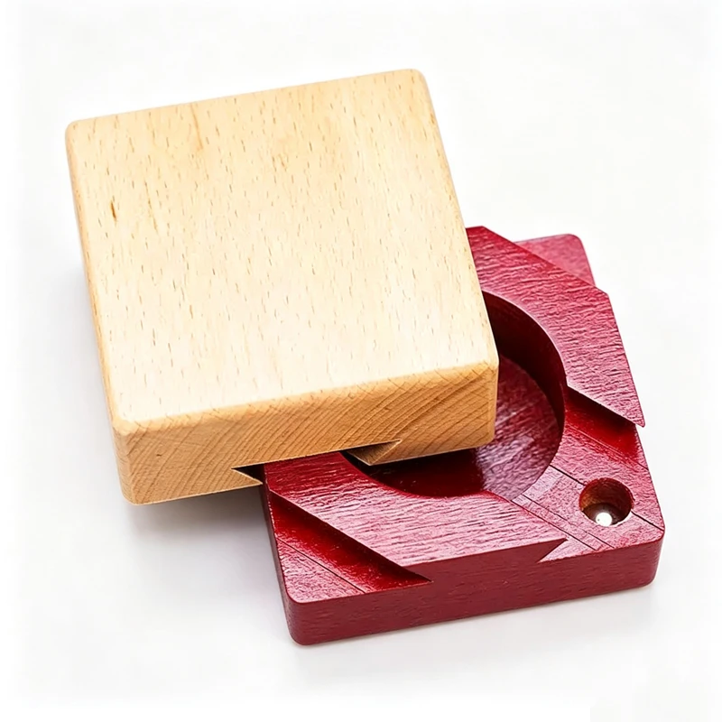 Wooden Puzzle Box with Secret Hidden Compartment Difficult Brain Teaser Magic Drawers For Adults & Kids Birthday Surprise Gifts view 4