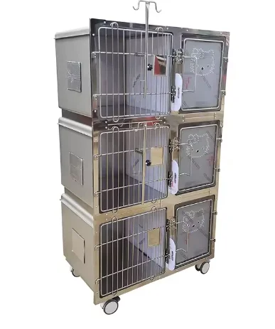 

Stainless Steel Pet Cage for Dogs and Cats Four Sets Good Price Veterinary 1 Cages