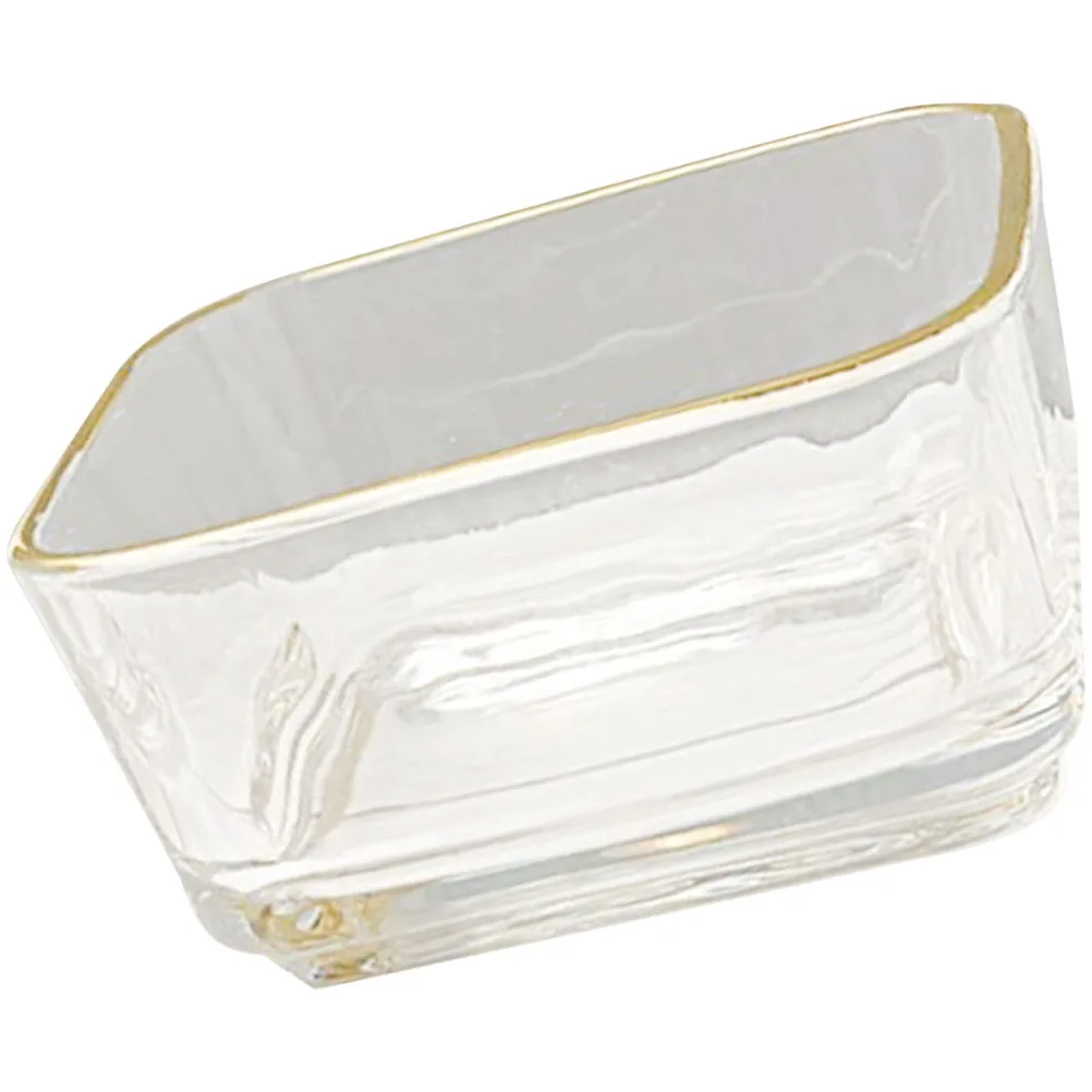 Gold Rimmed Desktop Organizer Bowl for Paper Clips and Small Office Supplies Storage Holder Desk Accessory Tidy Solution