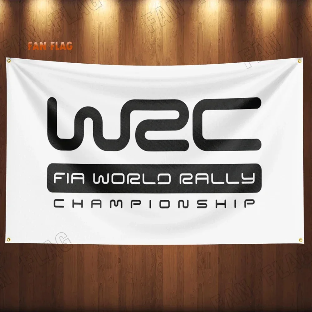 90x150 سنتيمتر بطولة العالم للراليات WRC العلم راية البوليستر المطبوعة المرآب أو نسيج الديكور في الهواء الطلق #6