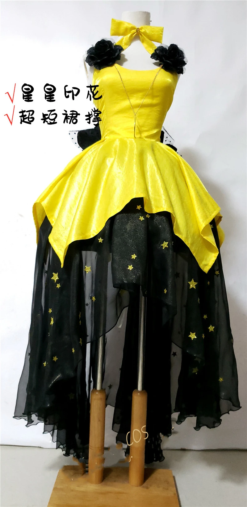 

KIYO-KIYO Custom size Anime Cosplays Sailor Moon Cat Luna Cosplay Costume yellow dress female Christmas gift