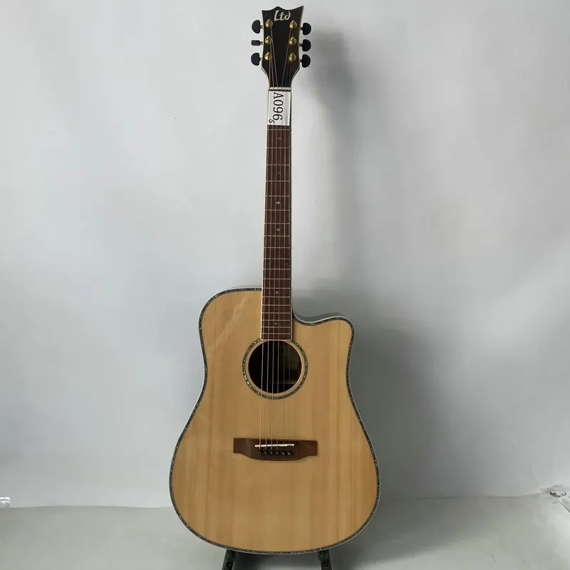 

A096 LTD Solid Top Acoustic Guitar Spruce Top with Walnut Back & Sides - Model LTD-D430E Sample Folk Guitar