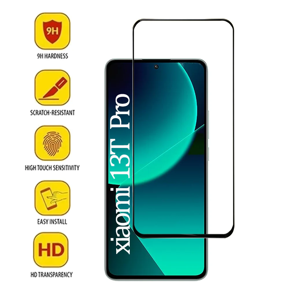 HD Vidro de Película para Xiaomi 13T Pro Protetores de tela Xiaomi Mi 13T Pro Película de vidro temperado e câmera Xiomi 13 T Pro Screen Protector