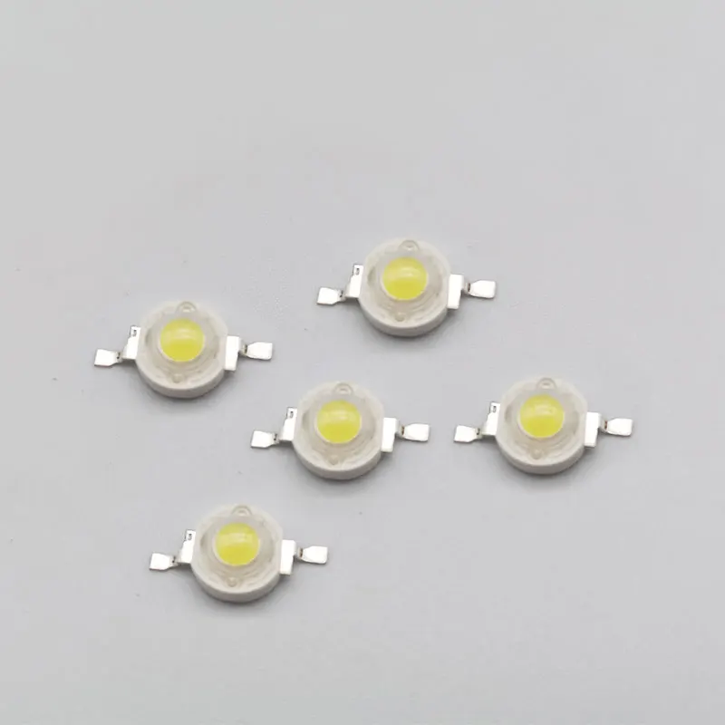 50pcs 5W Gold Yellow Amber Light High Power LED Light-Emitting Diode 1800-2000K Chip Plant Light SpotLight Downlight Lamp Bulb