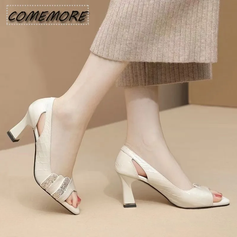 Women\'s Pumps Luxury Bling High Heels Dress Shoes Pointed Toe Boat Shoes Serpentine White Wedding Shoes Spring Autumn Fashion PU