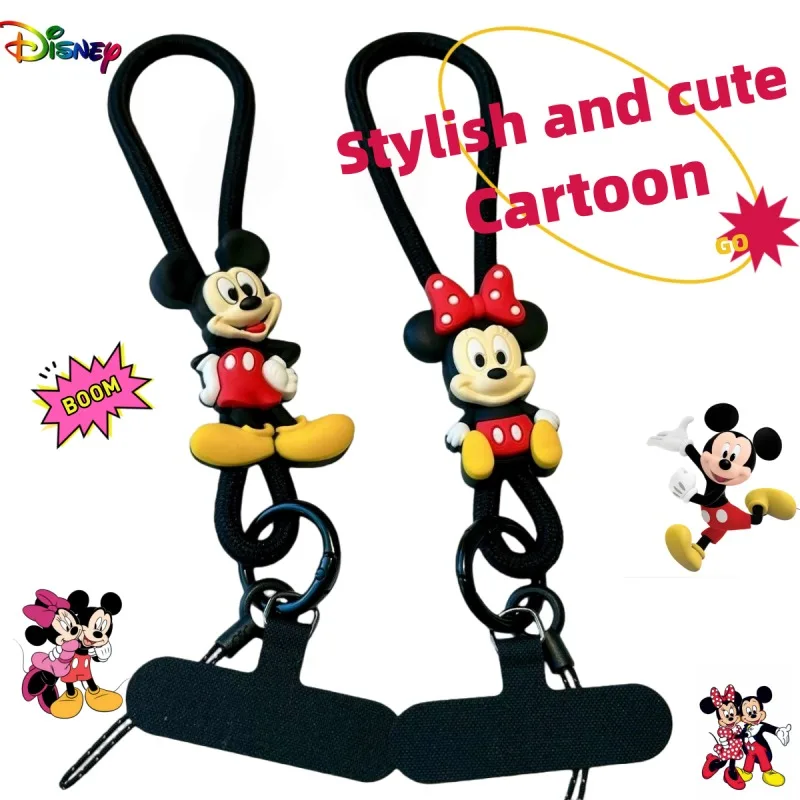 

Mickey Bold Phone Case Strap Cute Fashion Cartoon for Boys and Girls, Drop-Resistant Reinforced Wrist Strap, Birthday Gift
