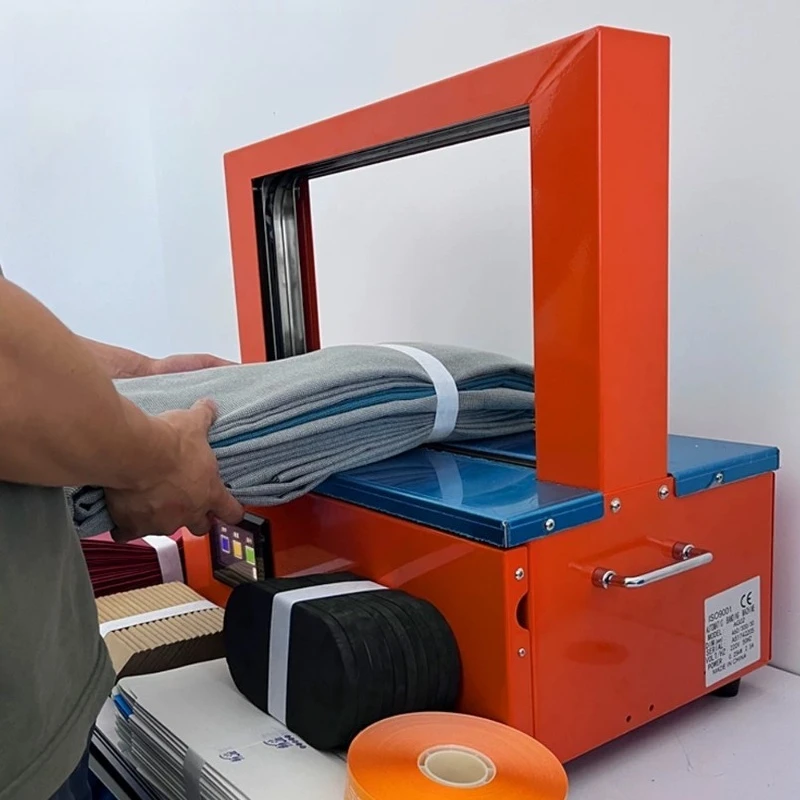 

Fully Automatic Curtain Packing and Strapping Machine Paper and Film Tape Electric Bundling Machine Packaging Equipment