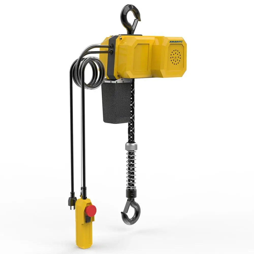 330lbs Portable Electric Chain Hoist 10ft Lift Height Stable Operation Speed Built-in Thermal Protection Safety CE Certified