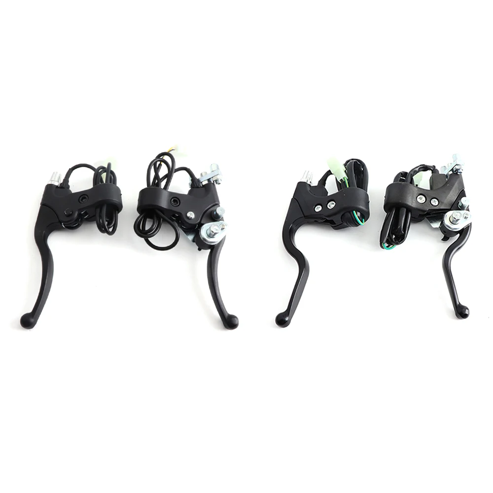 Palancas de freno izquierdas y derechas dobles de 7/8 pulgadas y 22 mm para minimoto, para motos de cross, quad, ATV y bicicletas motorizadas de 43cc, 47cc y 49cc.