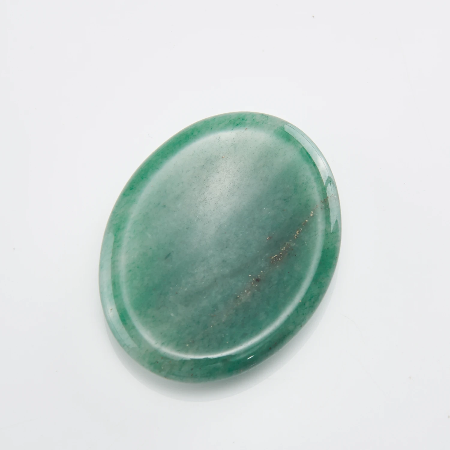 الأحجار الكريمة الطبيعية الجمال أداة مقعرة البيضاوي إصبع مدلك القلق حجر الطاقة شفاء مشاكل القلق القضاء الجمال غوا شا