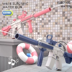 M416 Electric Water Gun Fully Automatic High-pressure Luminous Shooting Toy Beach Outdoor Entertainment Children and Adult Gifts