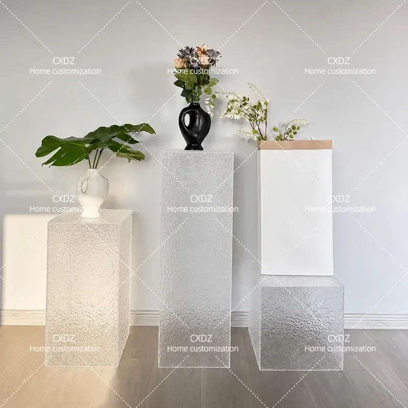 Acrylic Display Stand Stone Water Ripple Platform Ornament Clothing Base Exhibition Hall Window Table