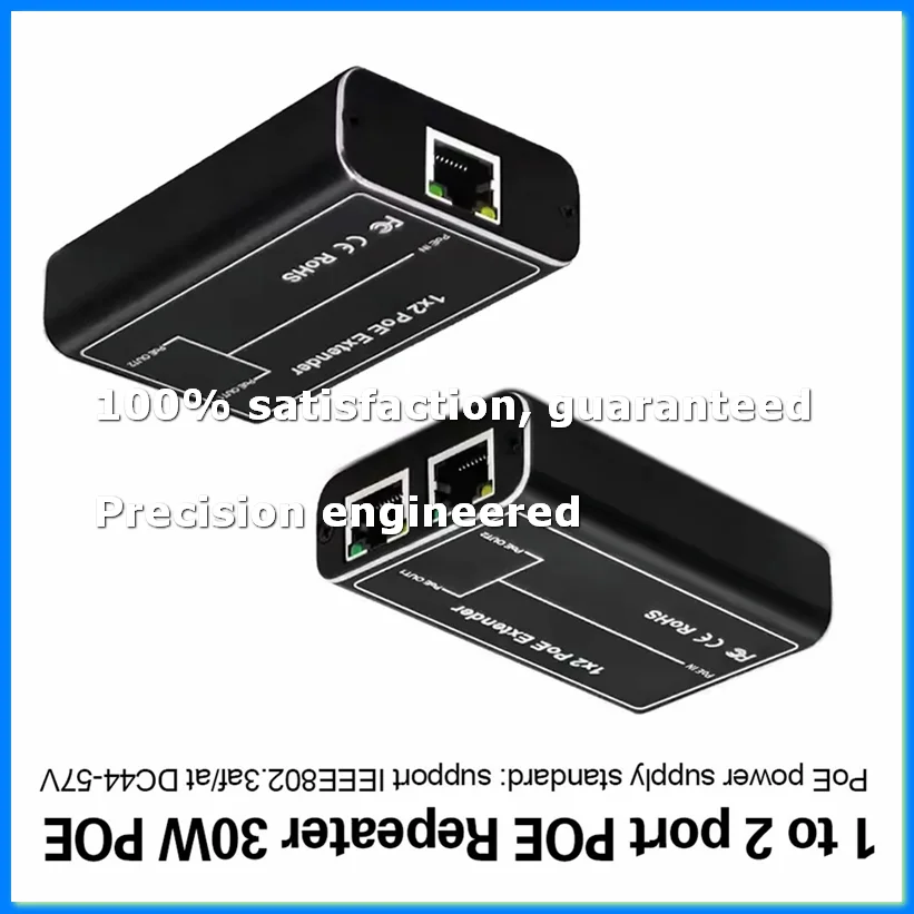 2 Port POE Extender, IEEE 802.3af/At PoE+ Standard, 10/100Mbps, POE Repeater 100 Meters(328 Ft), Extender PoE Input: 30W-A26I