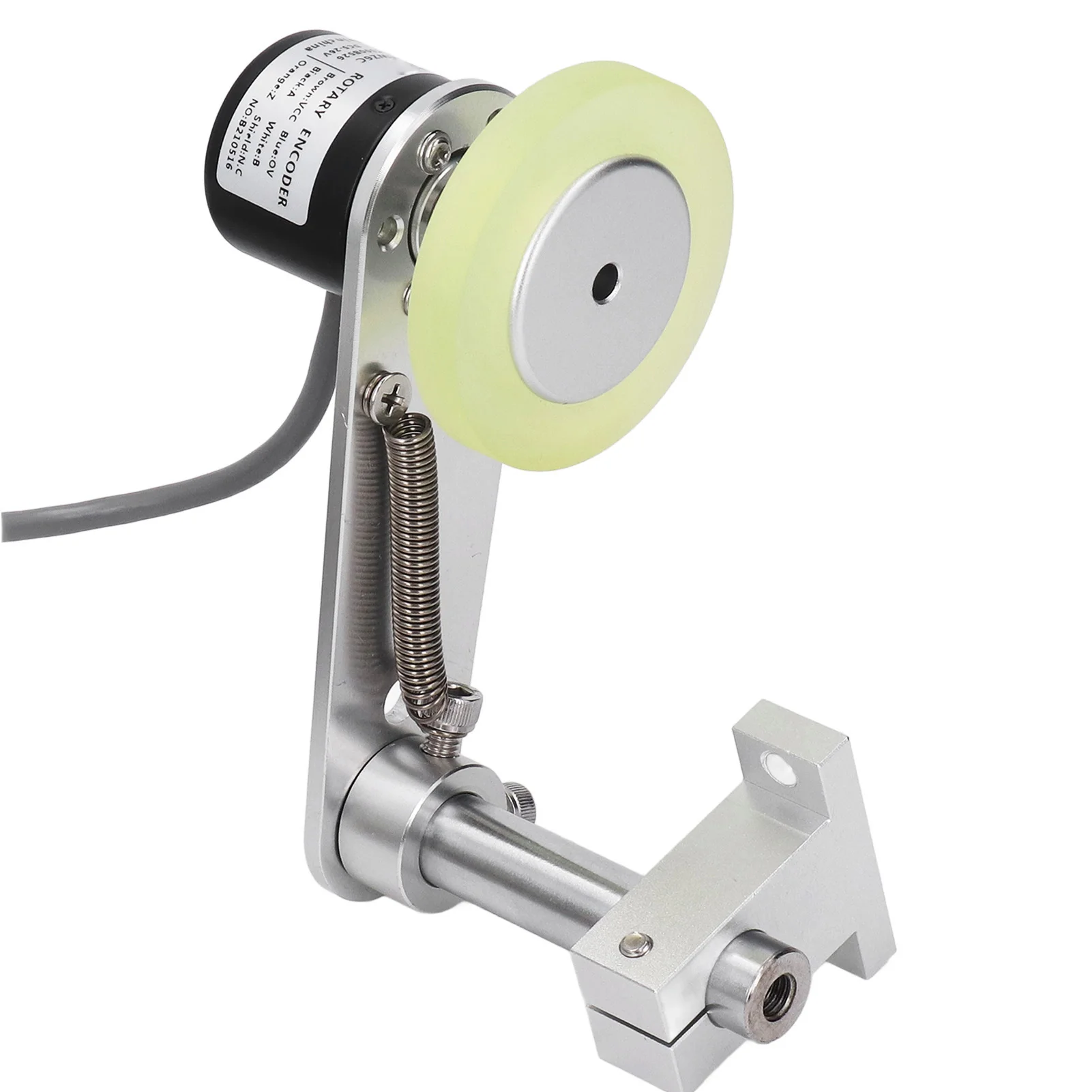 Digital Length Counter Roller Wheel Meter Digital Display 6 Digit 1‑999999 for Cloth Mechanical Length Meter