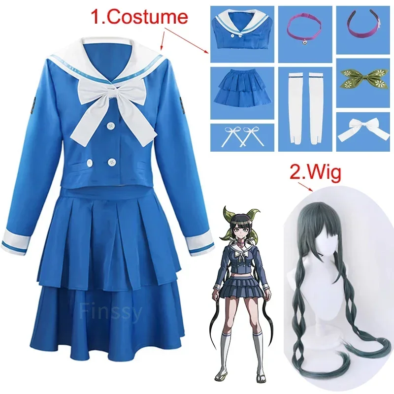 

Anime Danganronpa Chabashira Tenko Cosplay Costume Women's Sailor Clothing Halloween Carnival Show Clothes