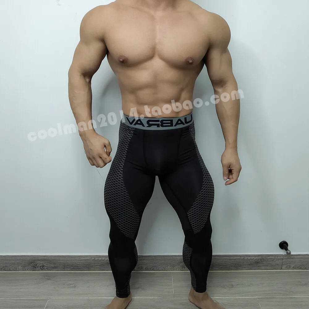 

Summer Spring Mens Fitness Plus Size Sporty Leggings Skinny Workout Tight Joggers Pants
