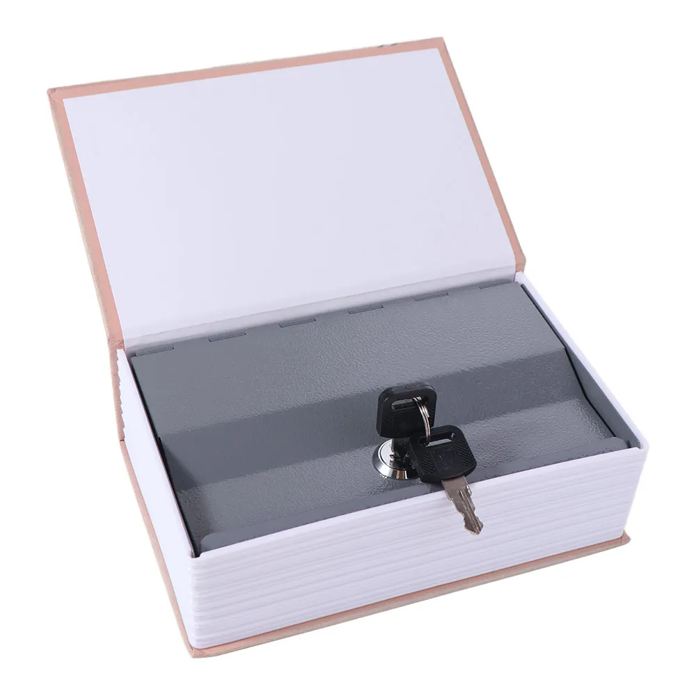 Retro Book Shape Password Security Safe Box Rectangle Analog Dictionary Book Safe Box Anti theft Key Locker Office