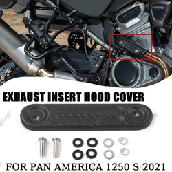 FOR PAN AMERICA 1250 S New Motorcycle Accessory Black Carbon Screamin Eagle Fiber Exhaust Shield Insert Cover Protect