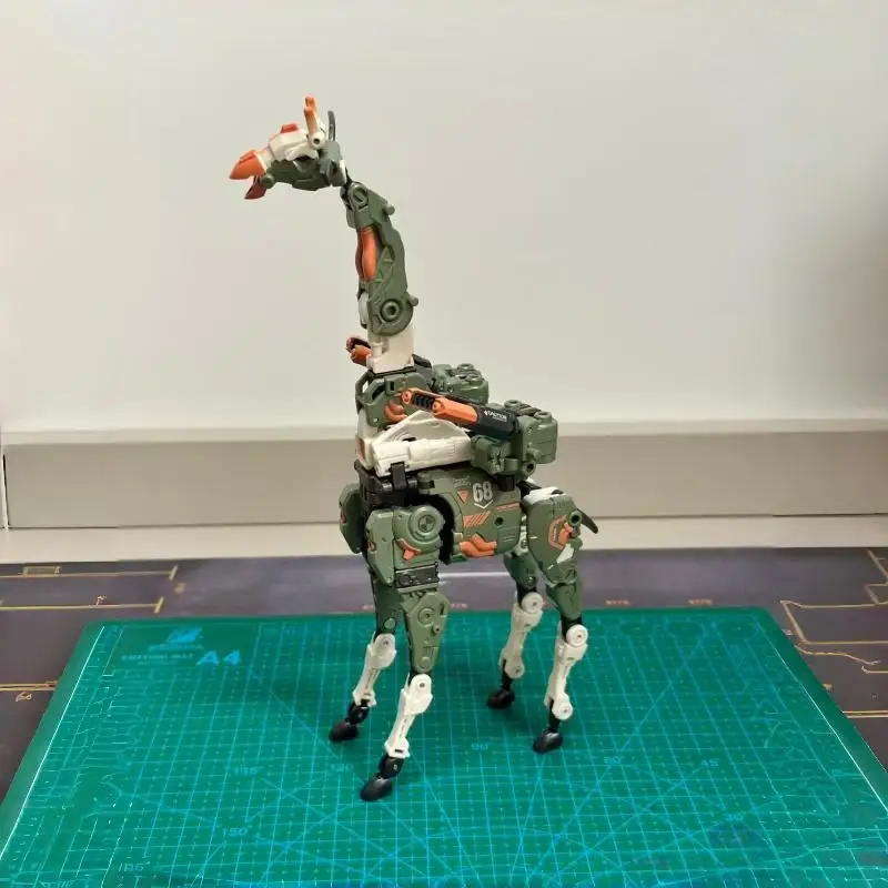 Venda quente genuíno 52 brinquedos caixa de besta série moonsafari girafa transformando brinquedo modelo acabado mecha aniversário presente natal em estoque