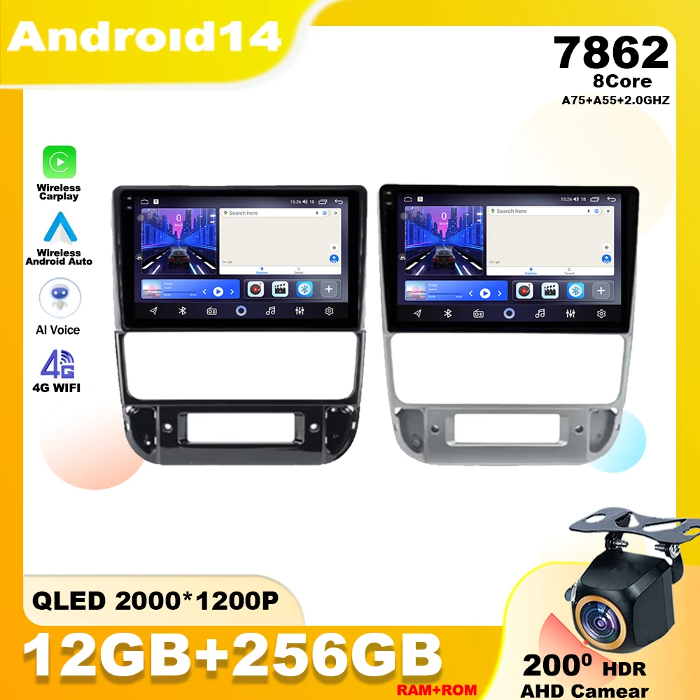 

Android 14 For Peugeot 406 1995 - 2005 Car Radio Multimedia Player Stereo Navigation GPS Wireless Carplay QLED Screen 4G 7862 BT