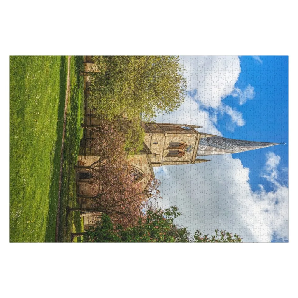 

Chesterfield Church, Crooked Spire Jigsaw Puzzle Adult Wooden Wooden Jigsaws For Adults Puzzle