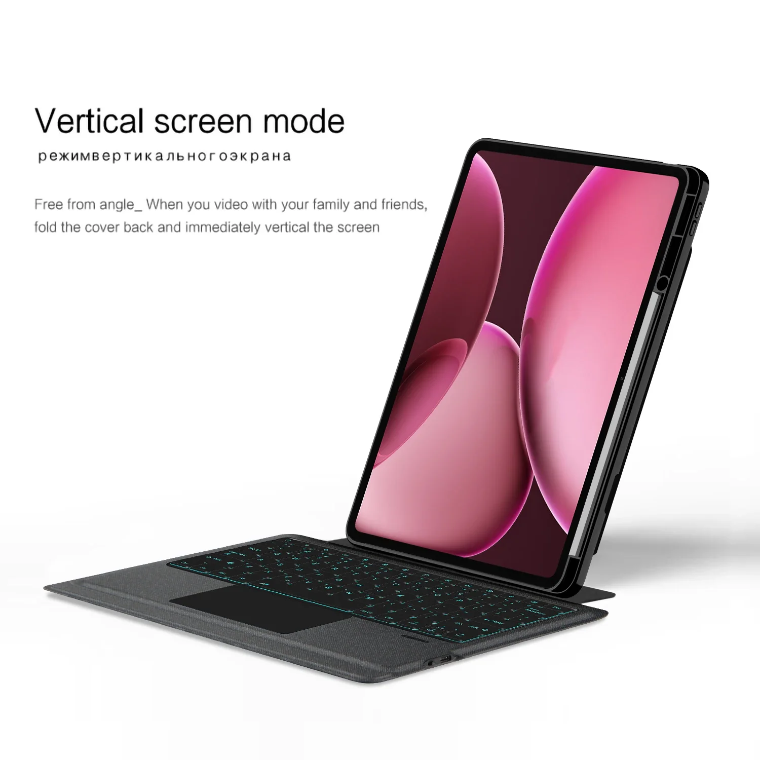 حافظة لوحة المفاتيح السحرية القابلة للفصل لهاتف OPPO Pad 4 PRO 2025 غطاء OPPO Pad4 Pro 13.2 بوصة للكمبيوتر اللوحي لوحة المفاتيح الذكية التي تعمل باللمس