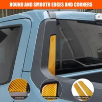 Para Ford Maverick 2022-2025, alerón de ventana trasera de fibra de carbono suave, cubierta lateral antiarañazos, pegatinas embellecedoras, accesorios
