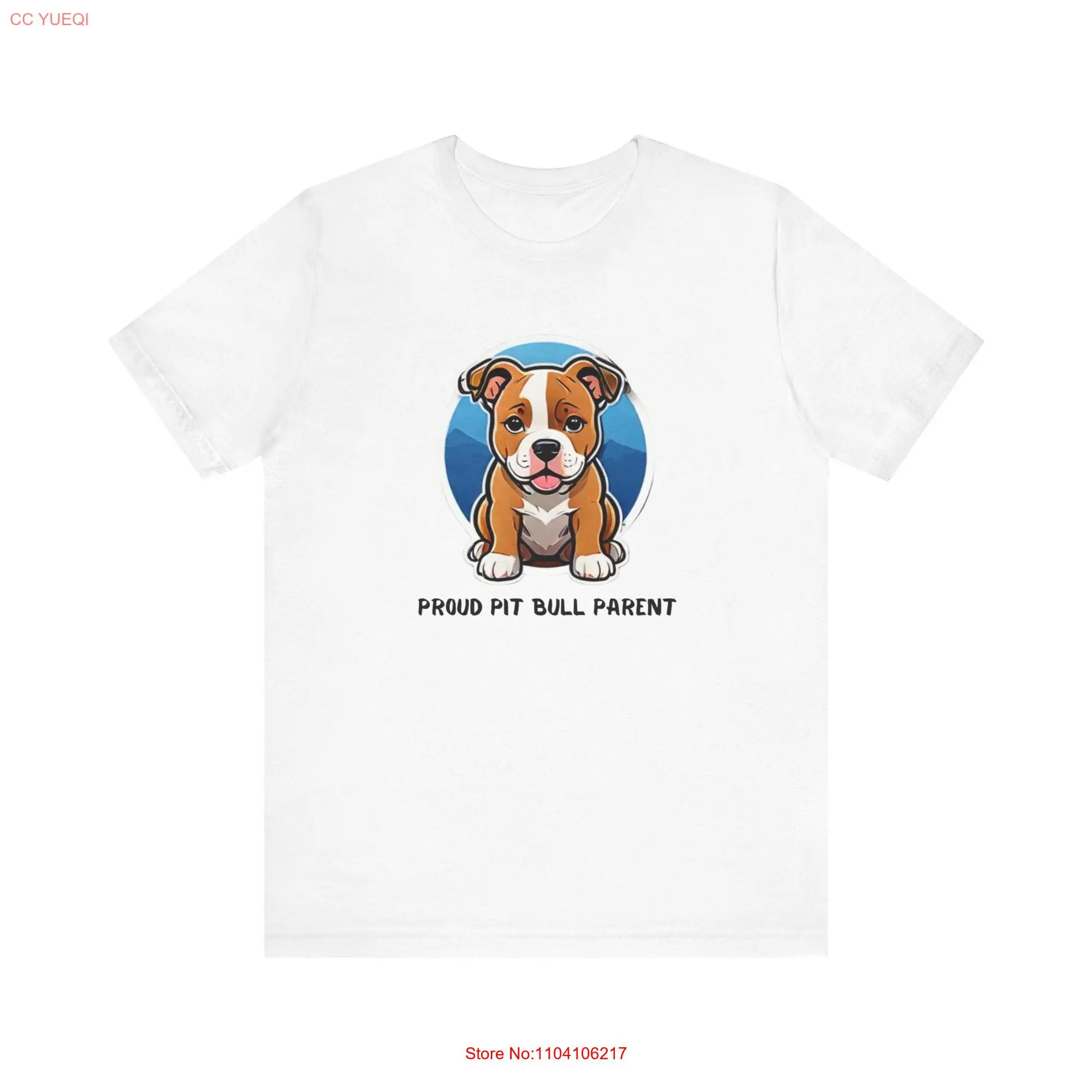 Proud Pit Bull Parent T shirt Dog lover gifts Cute shirts Comfortable clothing for Fur parents Pitties Brown and White Pitbull