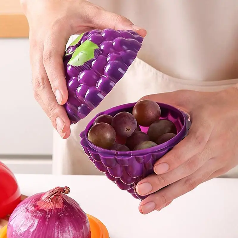 SUSU 1PCS Reusable Food Storage Box PP Fruit Vegetable Fresh Keeping Container Crisper Holder Kitchen Food Organizer Accessories