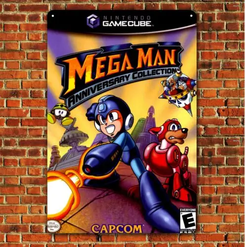Mega Man Gamecube Retro Video Game Metal Poster - 20x30cm (8
