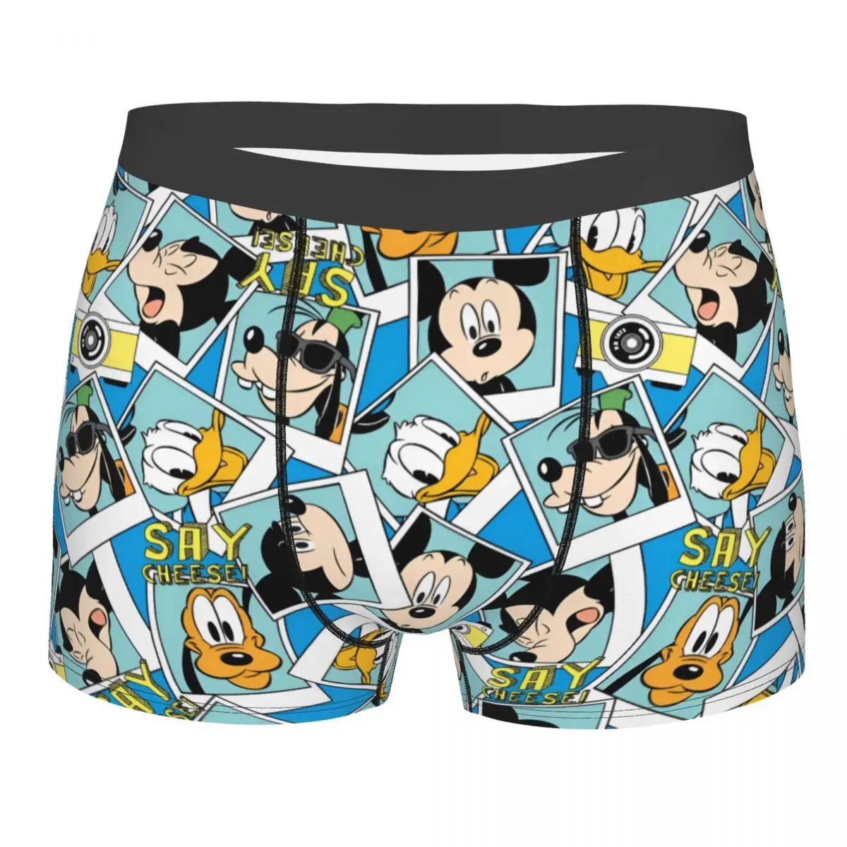 

Custom Cartoon Mickey Mouse Manga Hot Boxers Shorts Mens Briefs Underwear Novelty Underpants