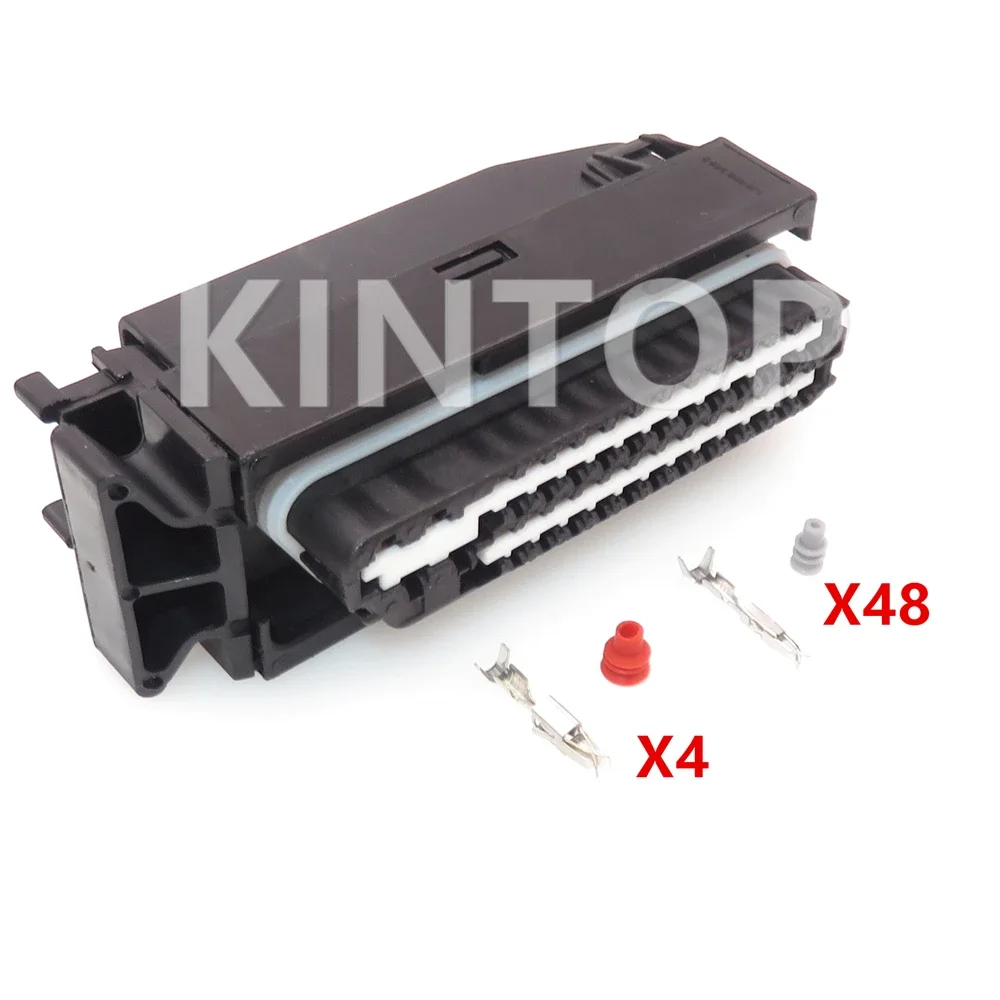 1 Set 52 Pins 1393450-1 1393450-3 AC Assembly Auto Engine Transmission Wave Box Wire Terminal ECU Socket For Audi VW 1J0906380B