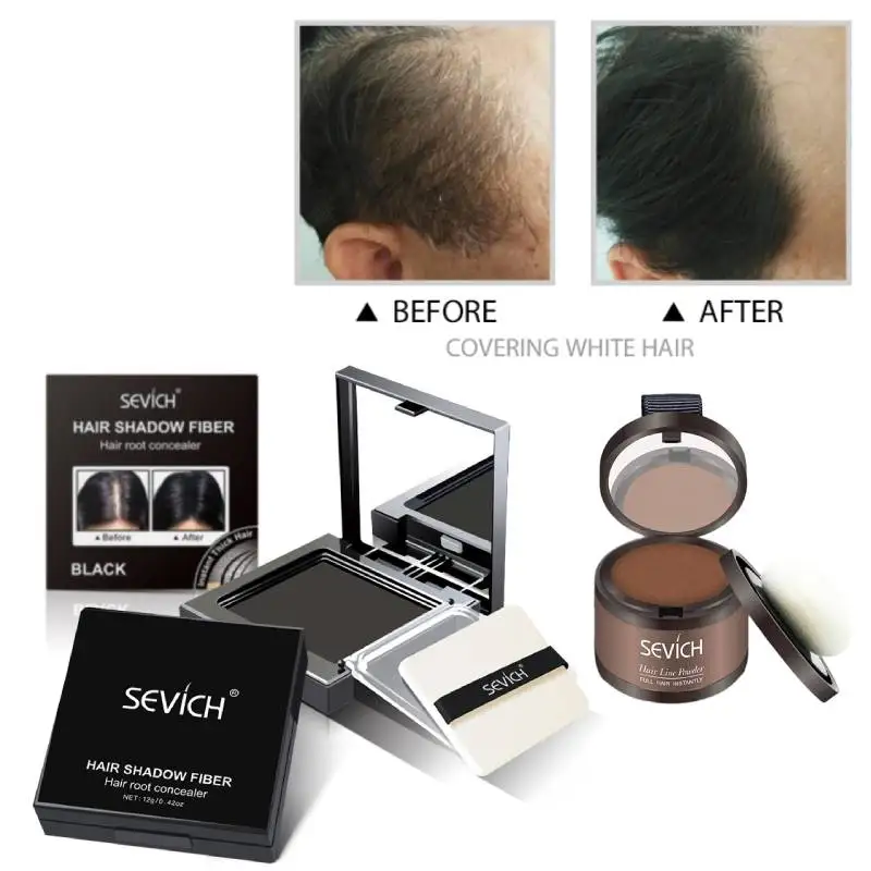 Sevich 12g Hairline Shadow Powder Hair Filling Repair Forehead Hairline Powder Waterproof Sweatproof Hairline Filling Powder