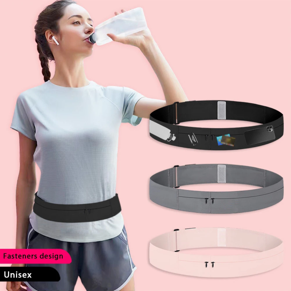 Outdoor Waist Bag Waterproof Waist Pack Fitness Anti-Theft Mobile Phone Bag Close-Fitting Invisible Belt Sports Bag with Kettle