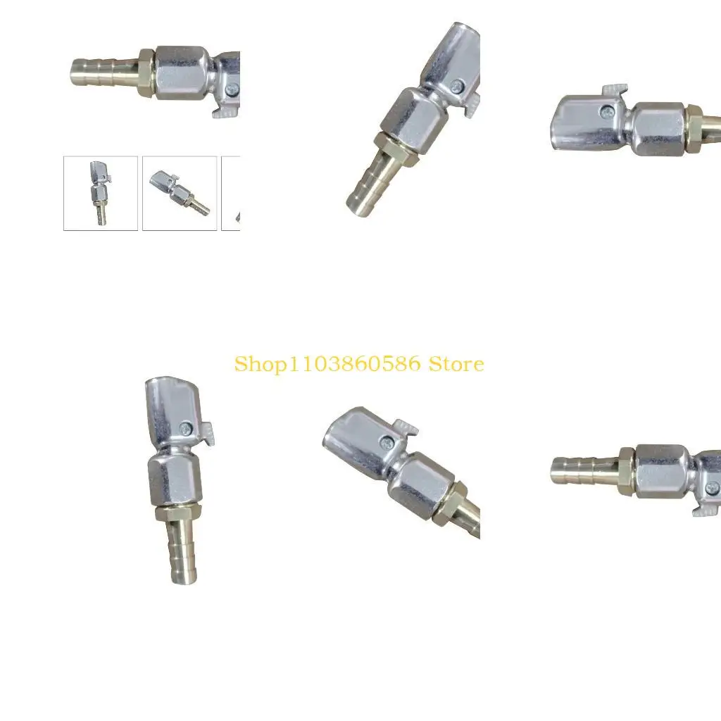 242A Hochleistungs-8-mm-Schnellkupplung mit 8-mm-/0,3-Zoll-Kopf aus Aluminium, geeignet für Sportbälle, Fahrradreifen, Auto,