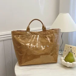 Glistening Bark Texture Fashion PU Handbag Large Capacity Sewing Casual Tote 2024 Hot Sale Bags for Women Bolsas Femininas