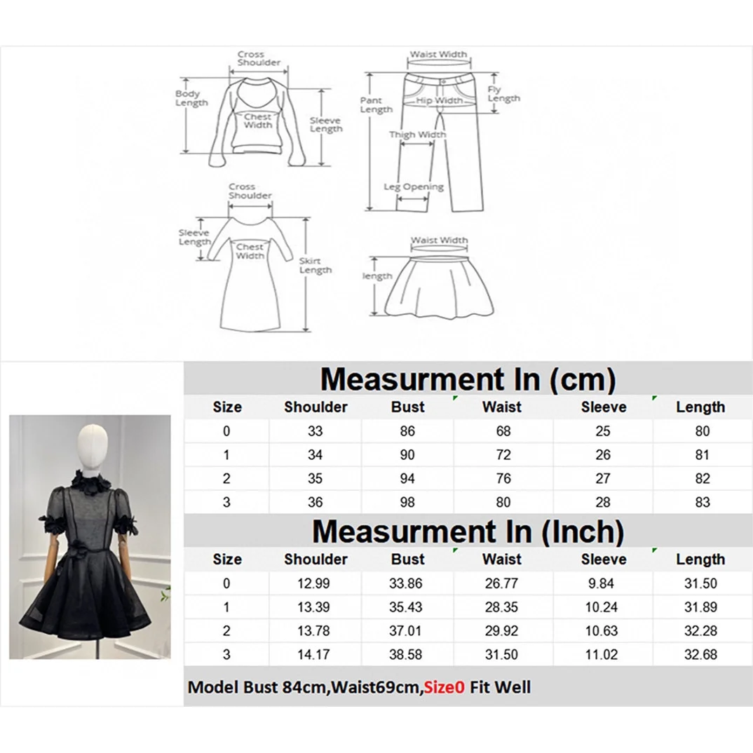 Preto 2023 mais recente coleção de alta qualidade vintage seda linho manga curta cintura tridimensional flor mulher midi vestido