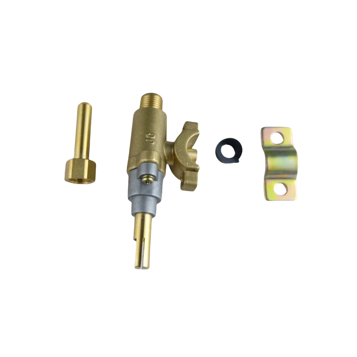 Saddle-Type Brass Gas Valve for Household Use for Natural Gas & LPG for Commercial Heaters Stoves & Cooking Equipment