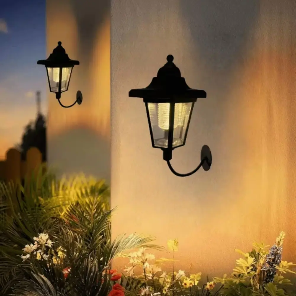 Waterproof Solar Wall Light IP65 Solar Energy Hexagonal Wall Light Outdoor Rated Hexagon Shape Solar Powered Light Patio Decor