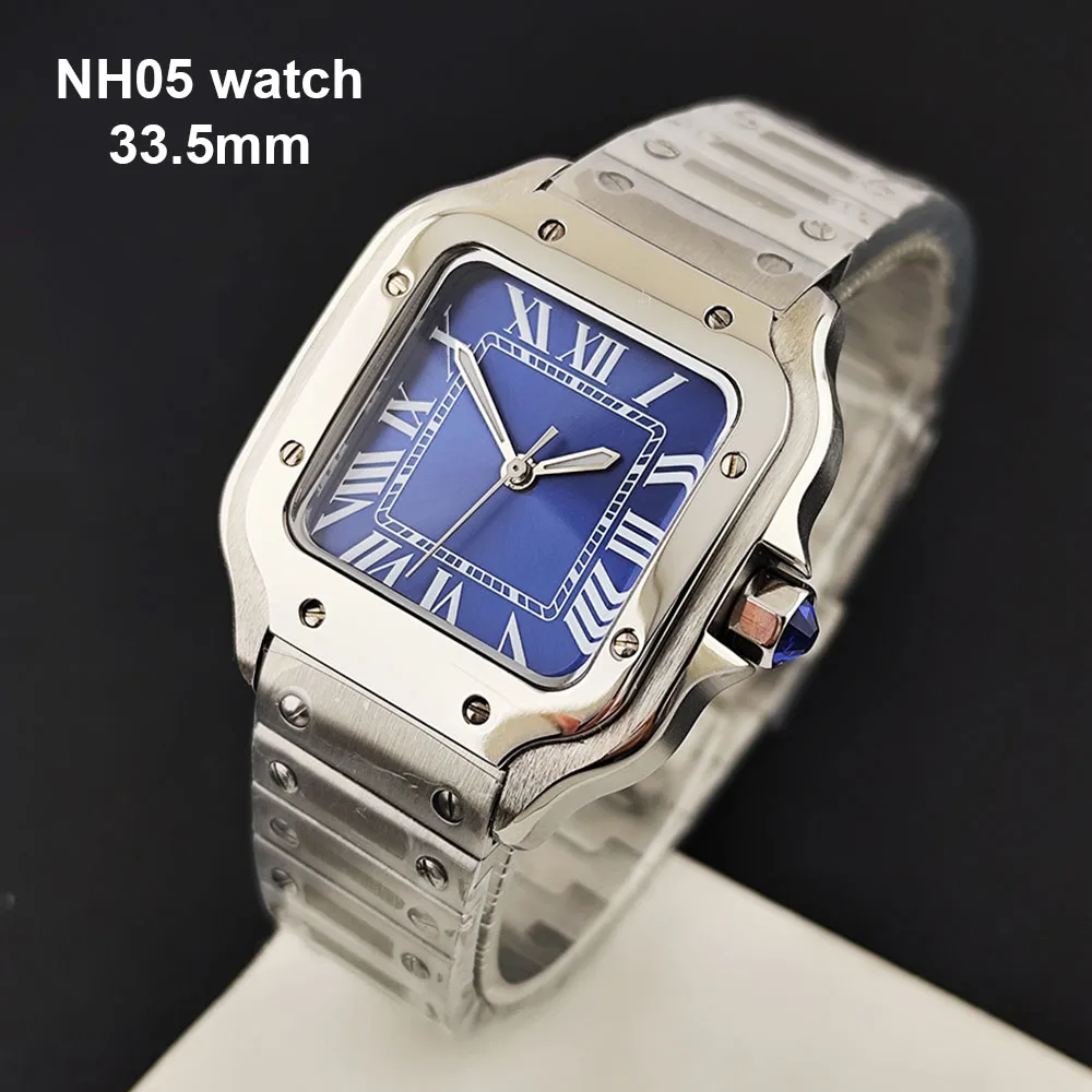 2026 NH05 Watch High Quality Blue Ladies' Watch Roman Digital High Quality Stainless Watch Customized Logo NH05 Movement Watch