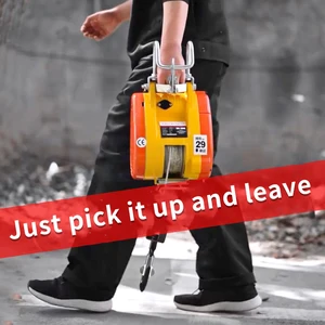 Electric Winch without brush of the electric construction electric crane portable suspension of the hole grass Dobro, family aggregate portable crane, fast construction, winch without brush, 230kg, 30m, 220v 10 Main Sales Electric Talk - №5