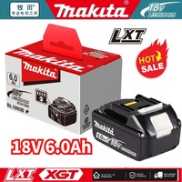 DHL Ship With Charger BL1860 Rechargeable Battery 18V 6.0Ah Lithium Ion for Makita 18v Battery 6Ah BL1850 BL1880 BL1860B LXT400