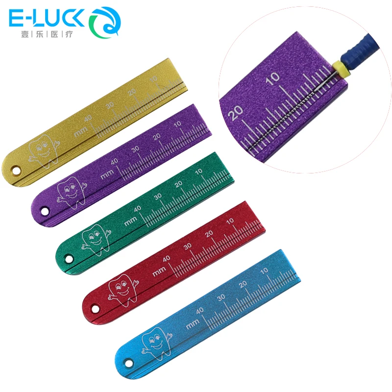 1pc Dental Endo Rulers Span Measure Rulers Aluminium  Endodontic Measuring Tool Dentist Materials