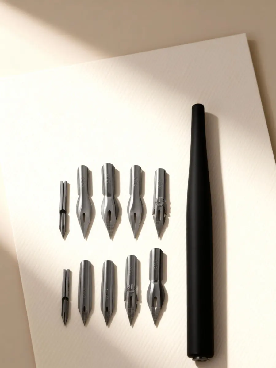 1Set Dip Pen Wooden Holder Precision Grip Replaceable Nibs for Drawing Writing Sketching Signing Dip Pen Nibs Artist Supplies
