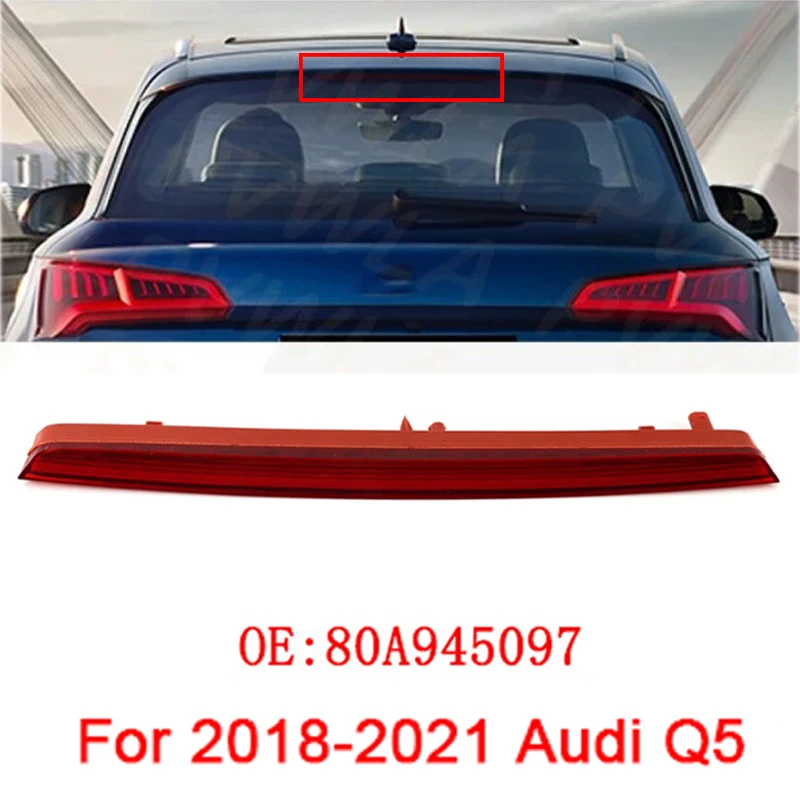

Для Audi Q5 80A945097 2018-2021 автомобильный задний стоп-сигнал для предотвращения столкновений, задний предупреждающий стоп, светодиодный сигнальный светильник