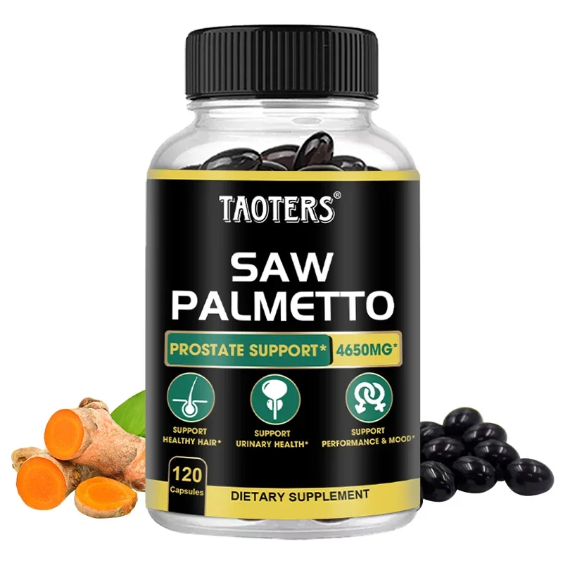 

Prostate Support - Saw Palmetto Supplements - Reduces urinary frequency, nocturia, dysuria, hair care, urinary tract function