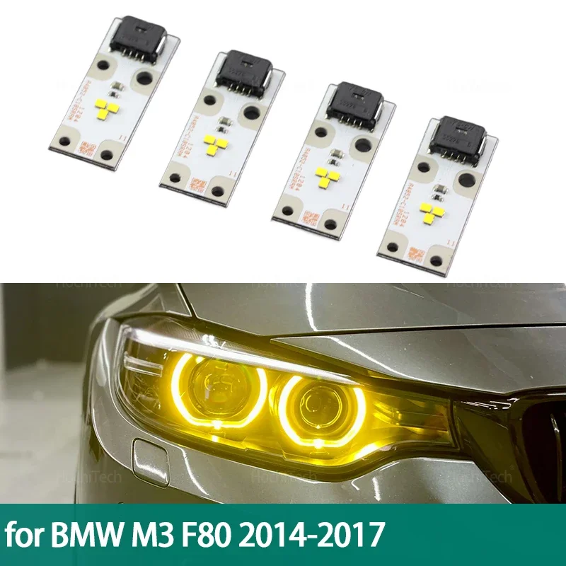 

Для BMW M3 F80 Pre-LCI ксеноновая фара 2014 2015 2016 2017 63117263051 Желтая светодиодная доска Балласт Ангельские глазки Контроль Стайлинг автомобиля