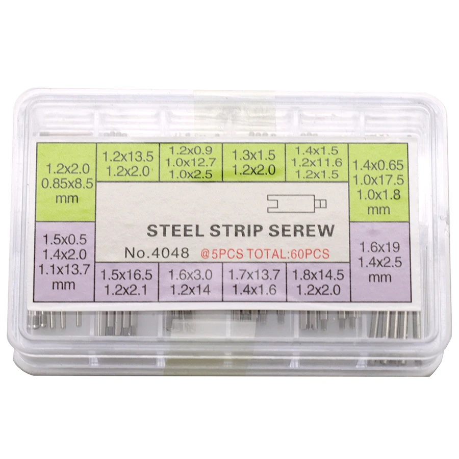 إكسسوارات الساعات المعبأة لإصلاح الساعة، سلسلة ساعات عالمية لتوصيل حزام العمود، برغي دقيق