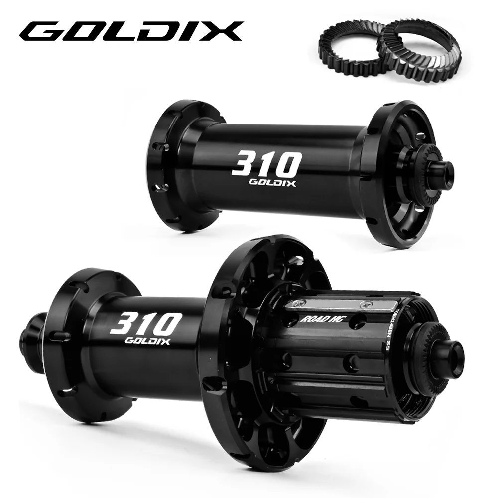 

GOLDIX R310 New Spiral 36T Ratchet V-Brake Hub for SHIMANO SRAM 11/12 Speed HG/XDR Hub Body F 20H R 24H 130X10 100X9