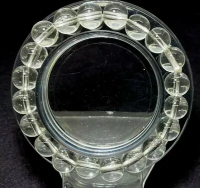 

Natural Clear Quartz Round Gemstone Beads Reiki Healing Energy Bracelet